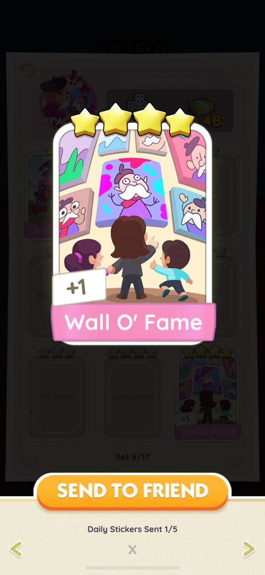 Set 9 - Wall O' Fame (4 Star)