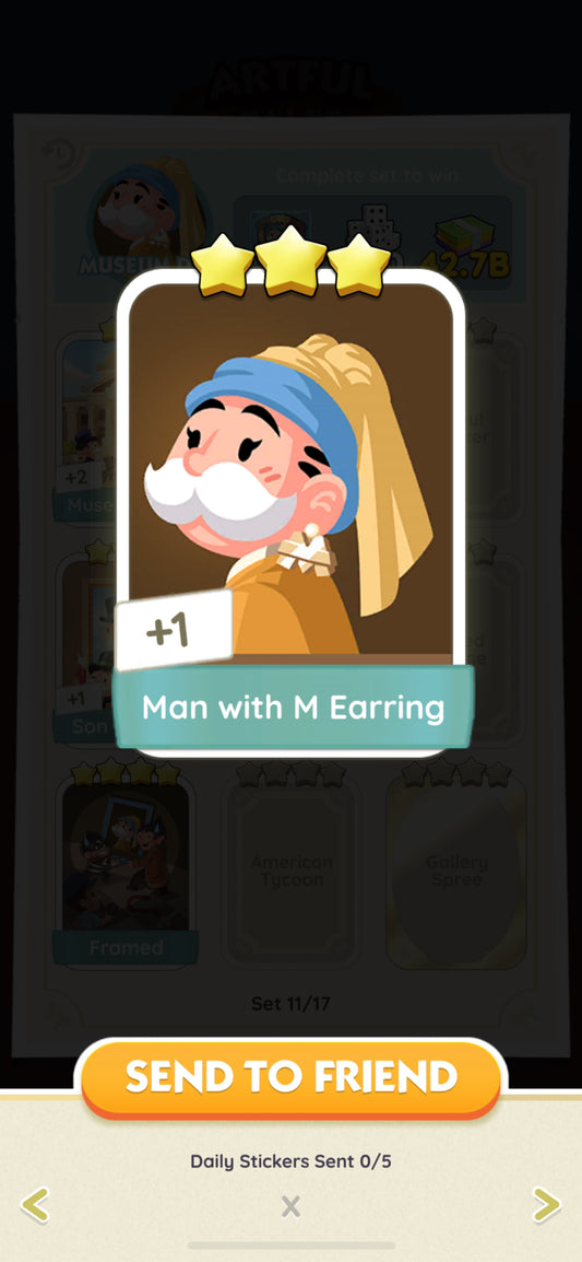 Set 11 - Man with M Earring (3 Star)