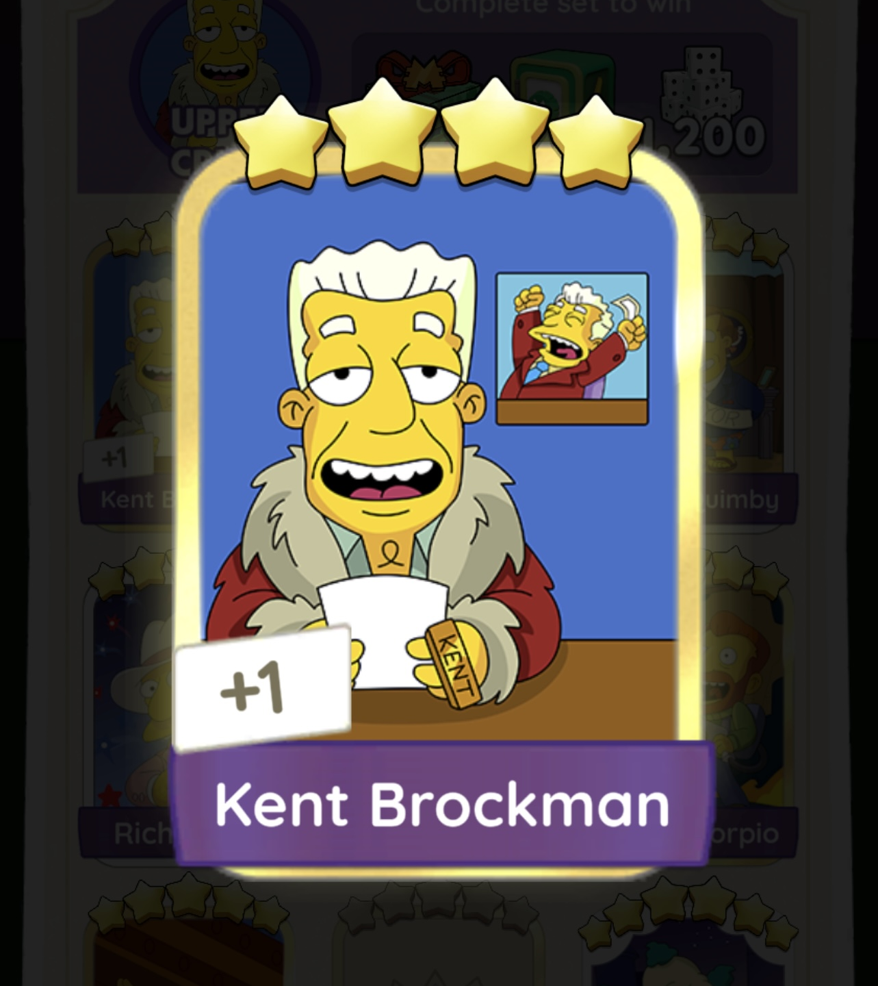 [Pre-Order] Set 20 - Kent Brockman (GB 4 Star)