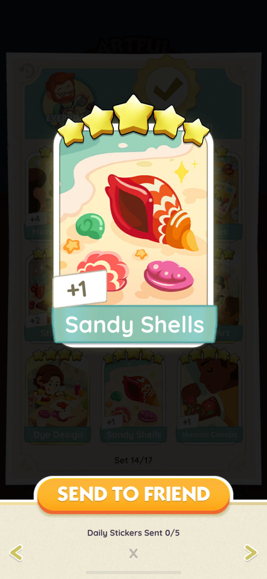 Set 14 - Sandy Shells (5 Star)